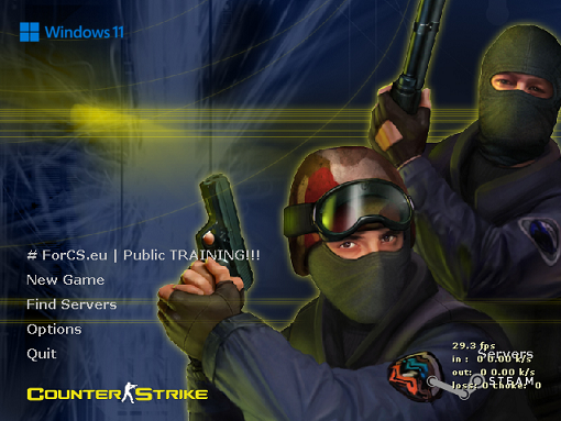 Counter Strike 1.6 Windows 11 logo